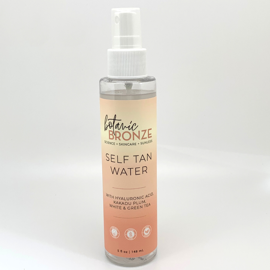 Bronze Tan Self Tanning Water Spray for Face | Hydrating Self Tan Water for A Natural Sunless Tan | Self Tanner Ideal for All Skin Types | Buildable