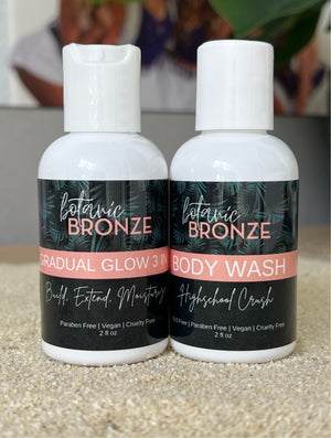 Botanic Bronze Gradual Glow + Body Wash Mini's Duo